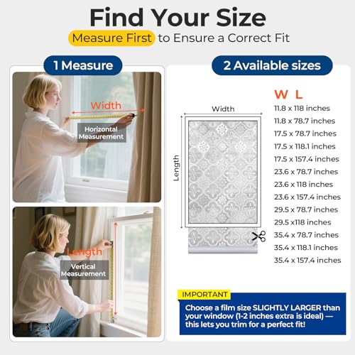 Window Privacy Film Decorative Non