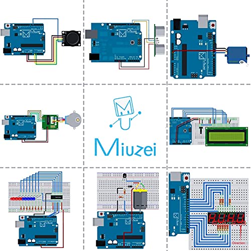 Starter Kit with Breadboard Power Supply Compatible with Arduino IDE