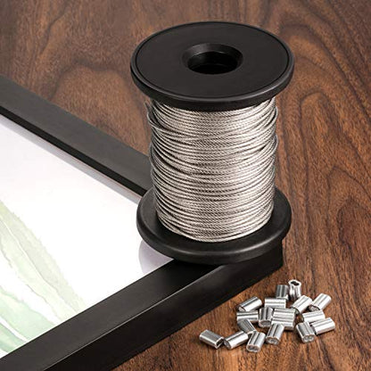 Vinyl Coated Picture Frame Hanging Wire (98.4252 Foot)