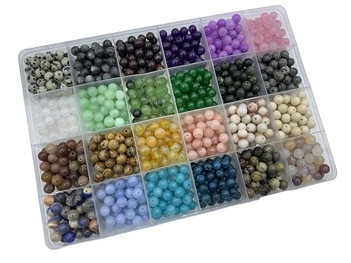 960Pcs 6mm Natural Gemstone Beads