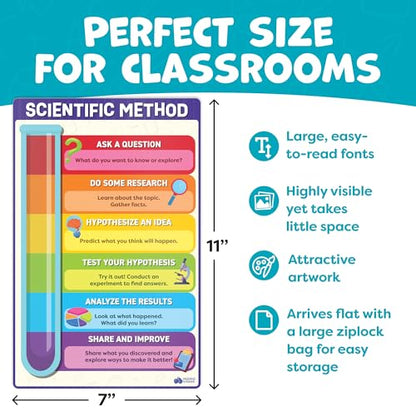 Science Posters for Classroom Middle School Elementary School (12 Count)
