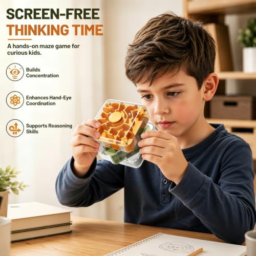 3 Layer 2 in 1 3D Rolling Ball Maze Cube