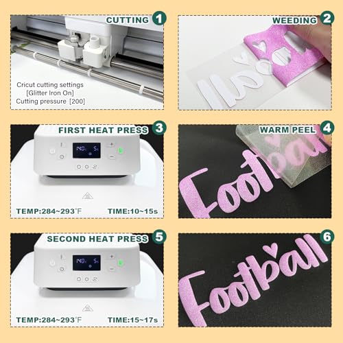 Glitter Puff Heat Transfer Vinyl