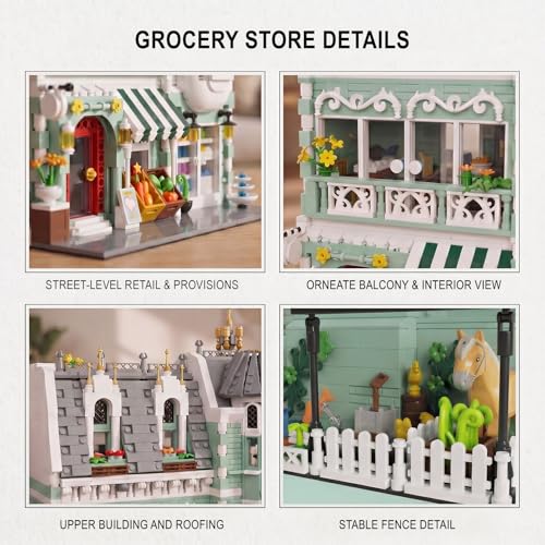 City Grocery Store Building Blocks Set for Adults