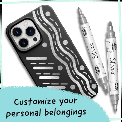 4 Metallic Silver Paint Pen