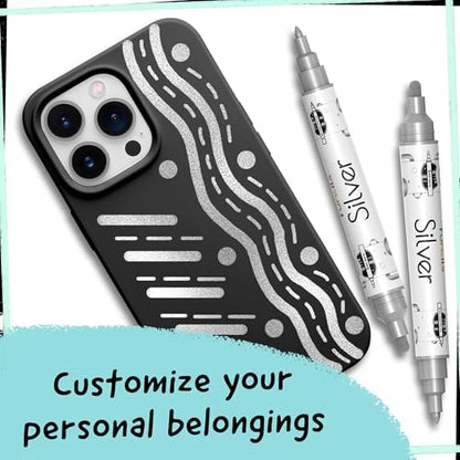 4 Metallic Silver Paint Pen