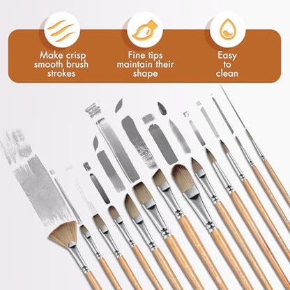 26pcs Paint Brushes (27 Count)
