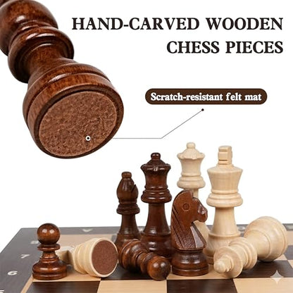 Chess Set with Magnetic Pieces