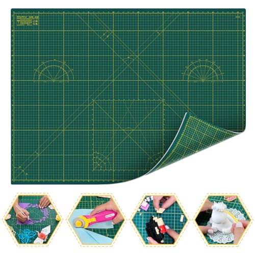 Self Healing Cutting Mat A2 18"x 24" Double Sided Green Mat