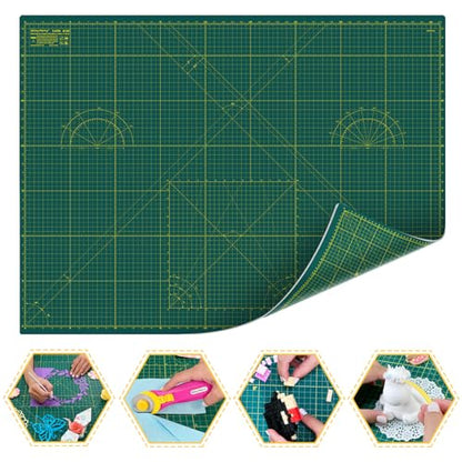 Self Healing Cutting Mat A2 18"x 24" Double Sided Green Mat