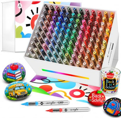 120 Color Acrylic Paint Markers (120 Count)