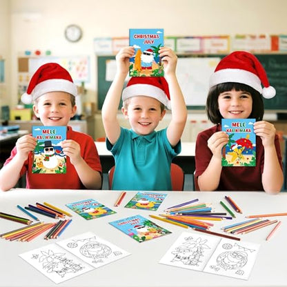 July Christmas Coloring Books (24 Count)