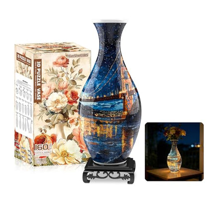 3D Puzzles Vase for Adults (160 Count)
