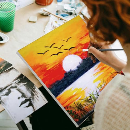 36 Pcs Paint and Sip Kit Gift for Adults 8''x10'' (36 Count)