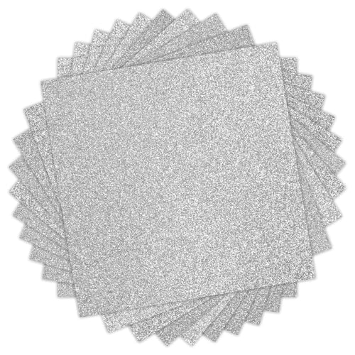 Silver Glitter HTV Heat Transfer Vinyl
