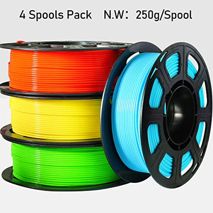 3D PLA 3D Printer Filament 4 in 1 Bundle (35.27 Ounce)
