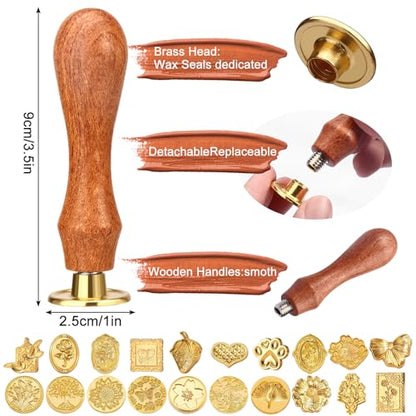 Wax Seal Stamp Kit (21 Count)
