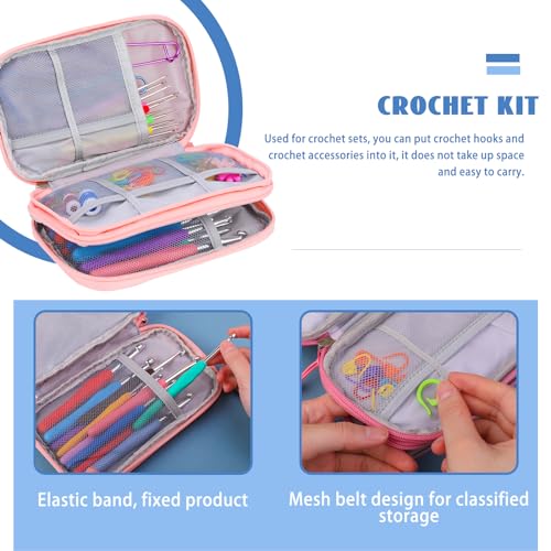 Crochet Hook Set 120Pcs Crochet Needles Kit Ergonomic Soft Grip Handles (120 Count)