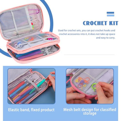 Crochet Hook Set 120Pcs Crochet Needles Kit Ergonomic Soft Grip Handles (120 Count)