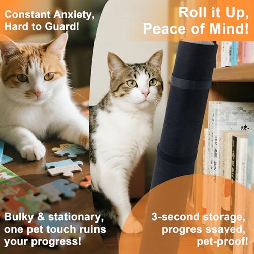 Jigsaw Puzzle Mat Roll Up Storage Puzzles Saver for 2000pcs Organizer