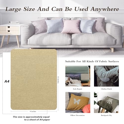 Self Adhesive Coarse Linen Repair Patches