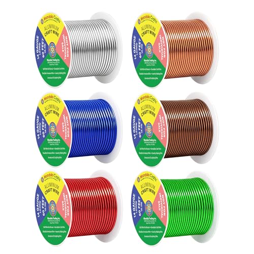14 GA Green Brown Red Assorted Anodized Aluminum Craft Wire