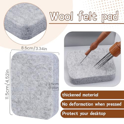 70 Pcs 4 Sizes Felting Needles Tool Kit with Needle Felting Pad