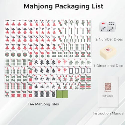 Mahjong Set 146pcs Chinese Mahjong Tile Set Quality Mahjong Tiles