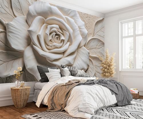 3D Rose Flower Wallpaper Large Floral wall murals for Bedroom 159"x107"