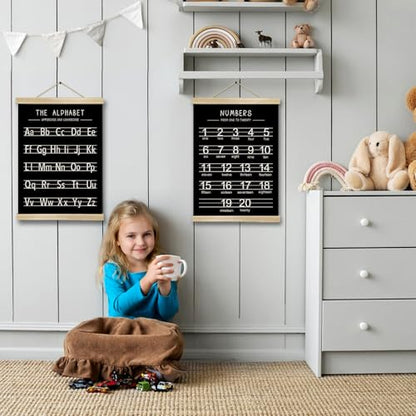 Alphabet and Numbers Wall Chart Set of 2 (2 Count)