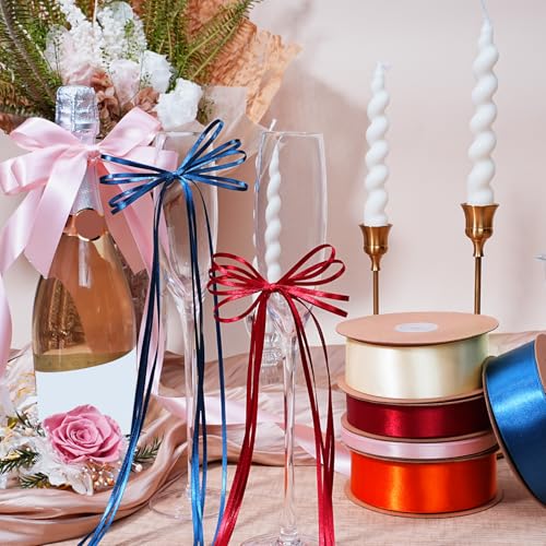 Navy Satin Ribbon 1