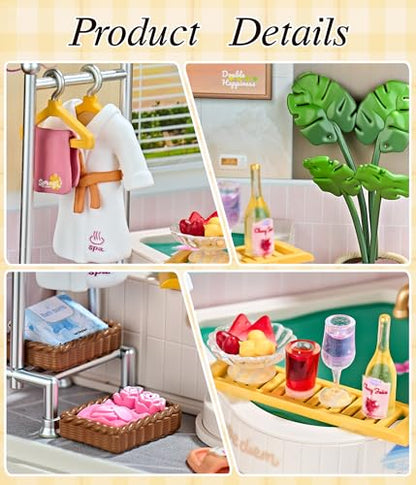 Japanese Hot Spring Bathroom Super Miniature House Kit