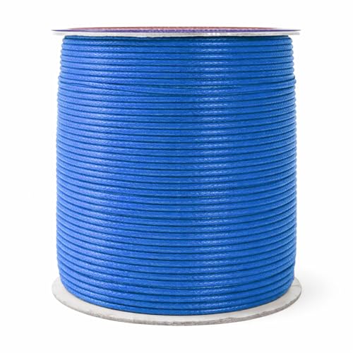 1.5mm Sapphire Blue Waxed Cord