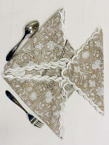 Hand Block Print Cloth Napkins (4 Count)
