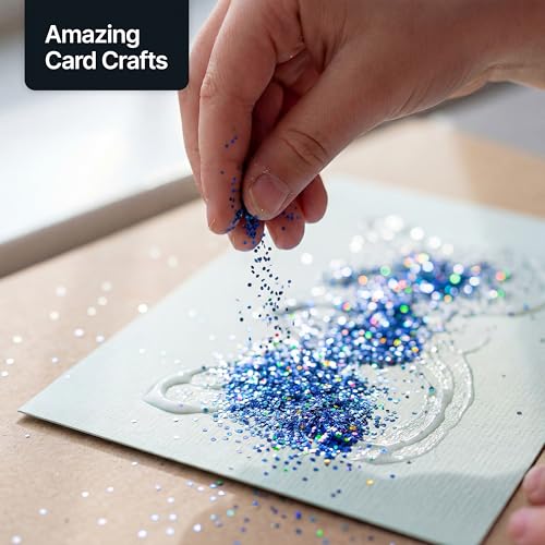 Craft Glitter Shaker Sapphire Blue Holographic 130g Microfine (3.8 Ounce)