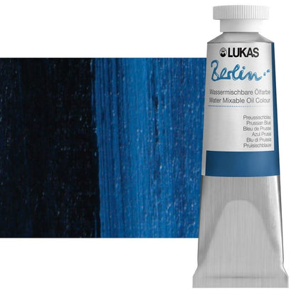 Berlin Pro Artists Water Mixable Oil Paint 37 ml Tube Prussian Blue