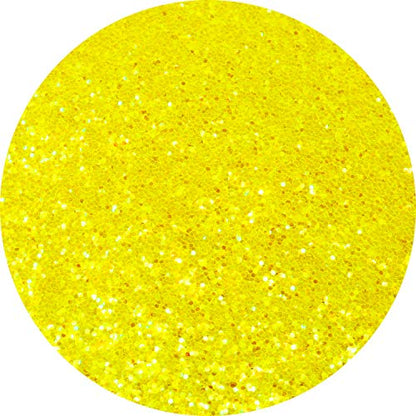 Craft Glitter Shaker Fluorescent Yellow 130g Extra Chunky (4.6 Ounce)