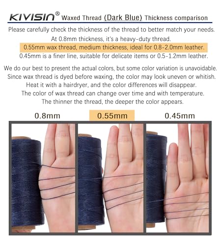 Round Waxed Polyester Thread 0.55mm