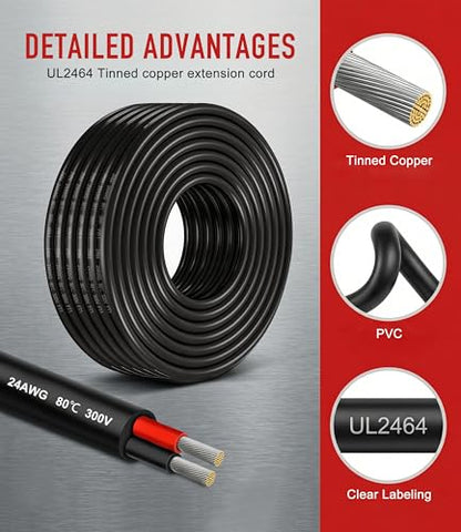 20AWG 2 Conductor Electrical Wire