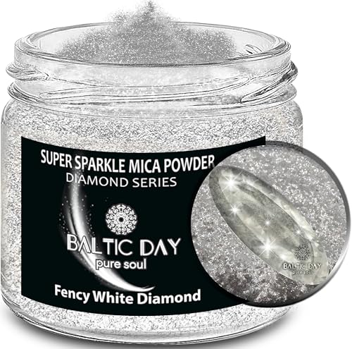 Diamond Dust for Crafts [ Fancy White ] (2 Ounce)