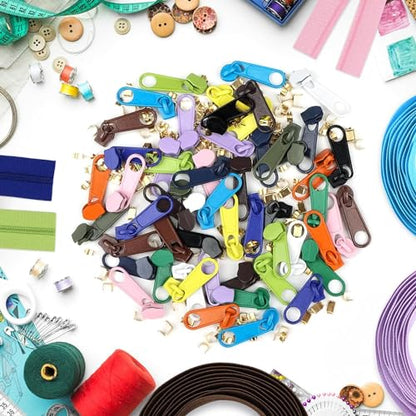 14 Colors Zippers by Yard