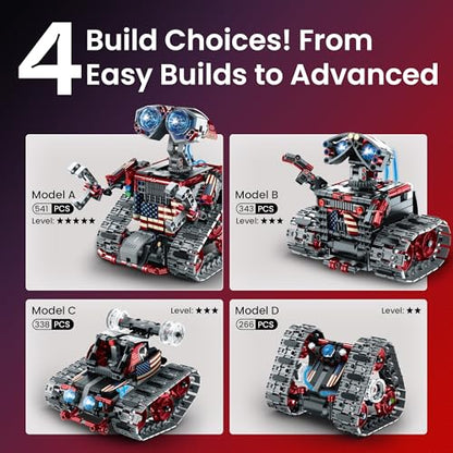 Robot Building Kit STEM Gifts for Boys 8