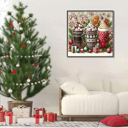 Christmas Stamped Cross Stitch Kits for Beginners Adults