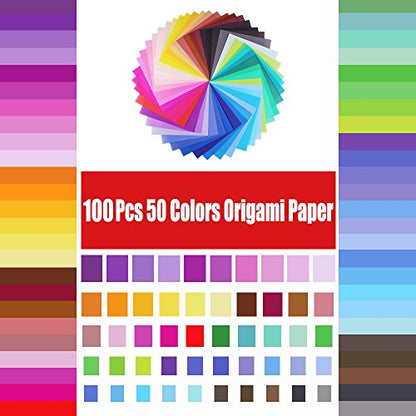 Origami Paper Large Single Sided for Arts and Crafts Projects