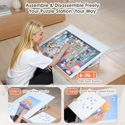 1000 Piecce Tilting Puzzle Board with Stand