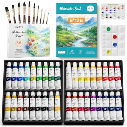 Watercolor Paint Set for Adults