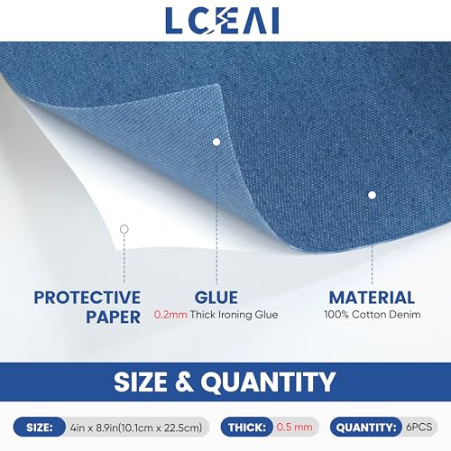 Denim Patches for Inside Jeans (6 Count)