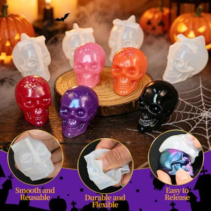 Small Skull Silicone Molds (6 Count)