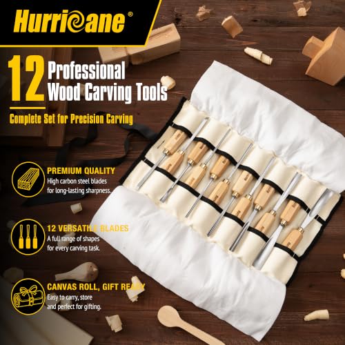 12 Piece Starter Wood Carving Tools Set