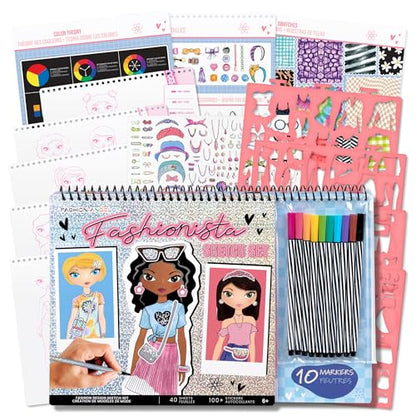 Fashionista Design Sketch Book Set